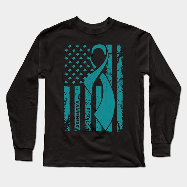 PTSD Awareness - Post-traumatic Stress Disorder Long Sleeve T-Shirt by jonathanptk